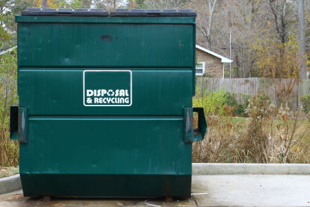 Dumpster pad cleaning